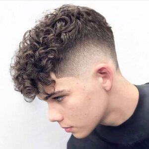 Curly Fade hair style