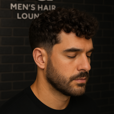 Curly haircut styled at GQ Men Curly haircut styled at GQ Men